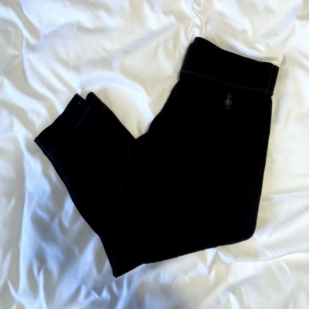 SMARTWOOL 3/4 length :boot top wool base layer worn once like new 100% Merino